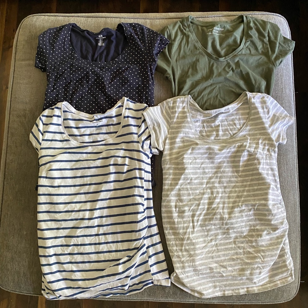Set of Four Small Maternity T-Shirts